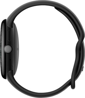 Google Pixel Watch 4 45mm zwart rechterzijkant