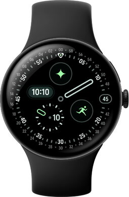 Google Pixel Watch 4 45mm zwart sportband zwart