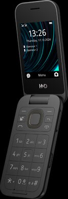 HMD 2660 Flip black front right side opened