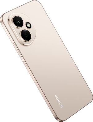 Honor 400 goud achterkant rechterzijkant schuin