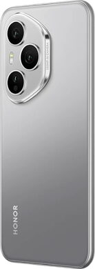 Honor 400 Pro grijs achterkant linkerzijkant