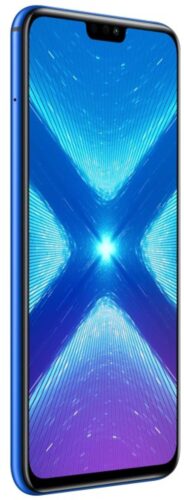 Honor 8X blue front left side Honor 8X blue front left side