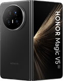 Honor Magic V5 schwarz außenseite half geöffnet
