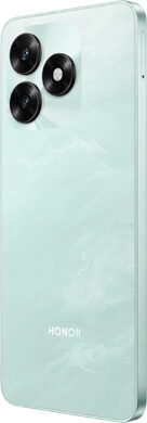 Honor X5c Plus groen achterkant linkerzijkant