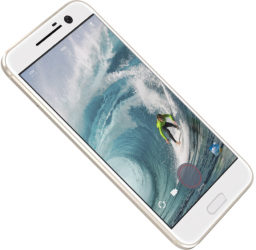 HTC 10 goud voorkant linkerzijkant schuin