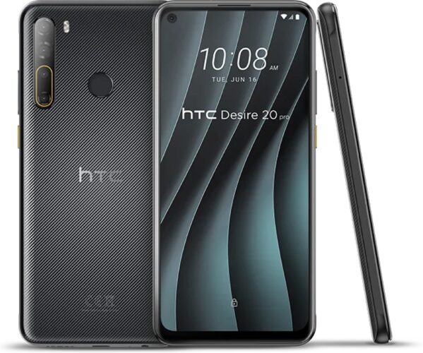 HTC Desire 20 Pro zwart overzicht