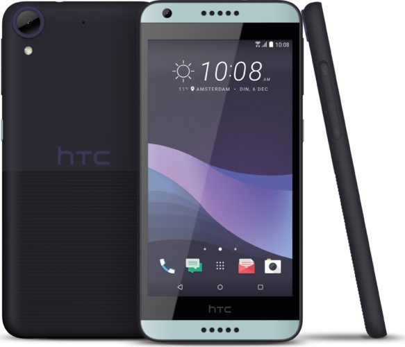 HTC Desire 650 blauw overzicht