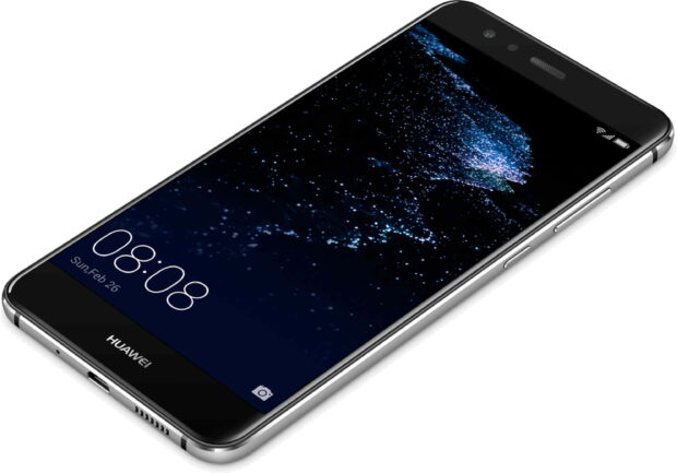 Huawei P10 lite copertina frontale lato destro in basso aslant