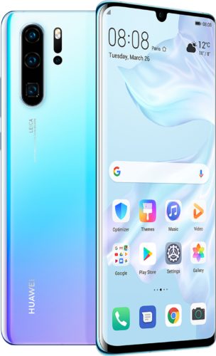 Huawei P30 Pro blauw overzicht