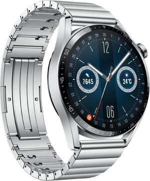 Huawei Watch GT 3 Elite 46mm stainless steel front left side