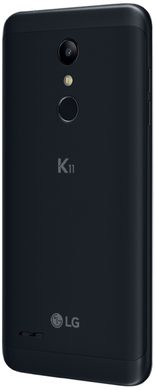 LG K11 Dual SIM black back left side