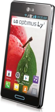 LG Optimus L7 II P710 black front right side tilted ed 2