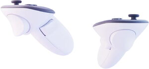 Meta Quest 3S weiß controllers Seite