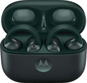 Motorola Buds Loop green case front opened