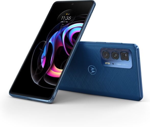 Motorola edge 20 Pro vegan blauw overzicht