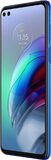 Moto rola Moto G100 bleu couverture à droite