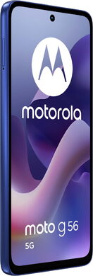 Moto rola Moto G56 5G blue front left side