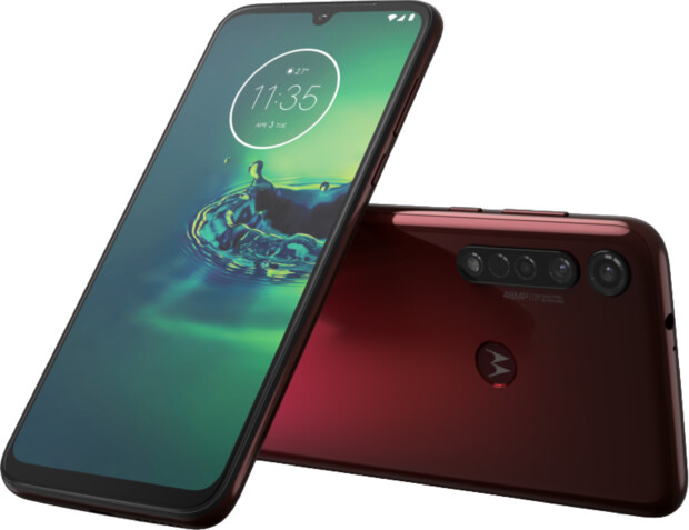 Moto rola Moto G8 Plus red overview