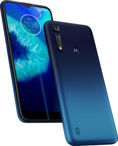 Moto rola Moto G8 Power Lite blue overview