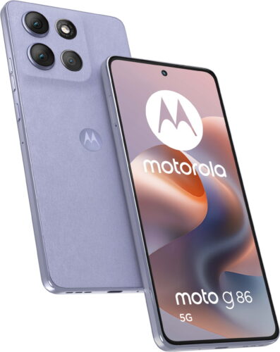 Moto rola Moto G86 5G paars overzicht