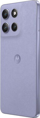 Moto rola Moto G86 5G purple back left side