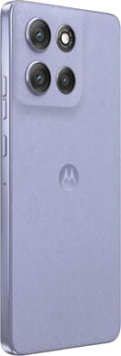 Moto rola Moto G86 5G purple back right side