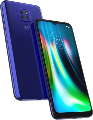 Moto rola Moto G9 Play blue overview