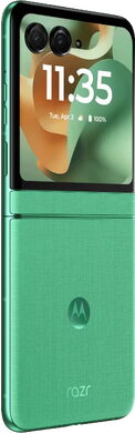 Motorola razr 60 groen buitenkant rechterzijkant