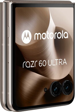 Motorola razr 60 ultra brown front left side closed