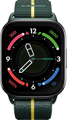 Motorola Watch Fit green watchface 3