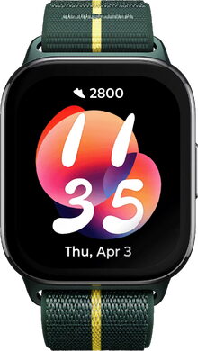 Motorola Watch Fit green watchface 7