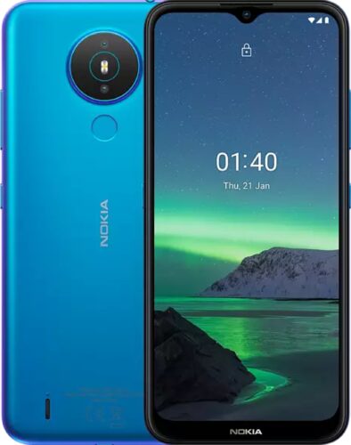 Nokia 1 4 blauw overzicht