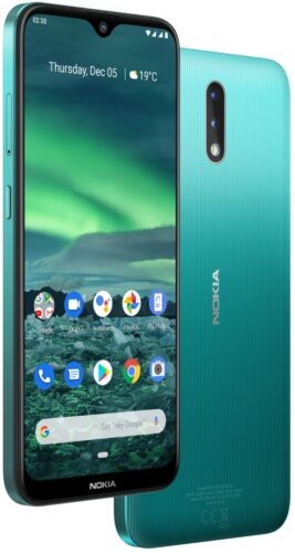 Nokia 2 3 groen overzicht