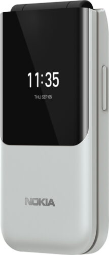 Nokia 2720 Flip bianco copertina frontale lato destro chiuso Nokia 2720 Flip bianco copertina frontale lato destro chiuso