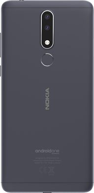 Nokia 3 1 plus grijs achterkant