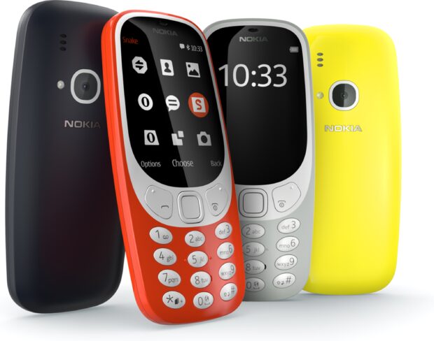 Nokia 3310 2017 kleuren overzicht