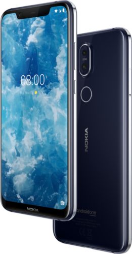 Nokia 8 1 blauw overzicht