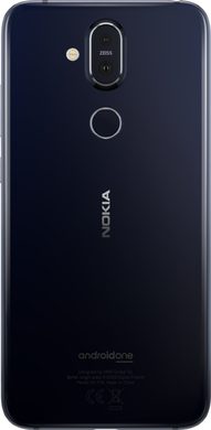 Nokia 8 1 blauw achterkant