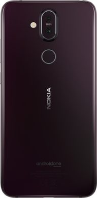 Nokia 8 1 paars achterkant