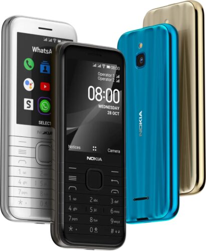 Nokia 8000 4G colors overview