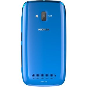 Nokia Lumia 610 cyaan achterkant