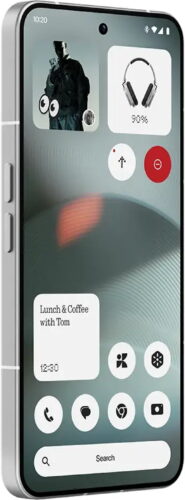 Nothing Phone 3 wit voorkant linkerzijkant