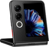 nubia Flip 2 5G zwart voorkant half geopend