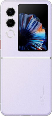 nubia Flip 2 5G paars buitenkant geopend