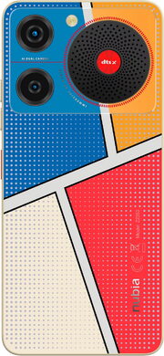 nubia Music multicolor pop art achterkant