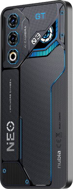 nubia Neo 3 GT 5g zwart achterkant linkerzijkant