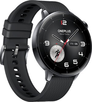 OnePlus Watch 3 43mm schwarz Vorderseite linke Seite