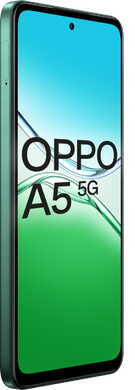 Oppo A5 5G green front left side
