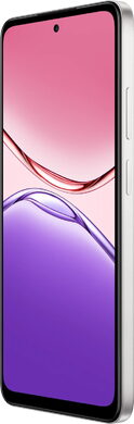 Oppo A5x wit voorkant rechterzijkant
