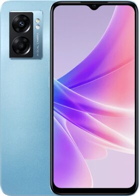 Oppo A77 5G blau Übersicht